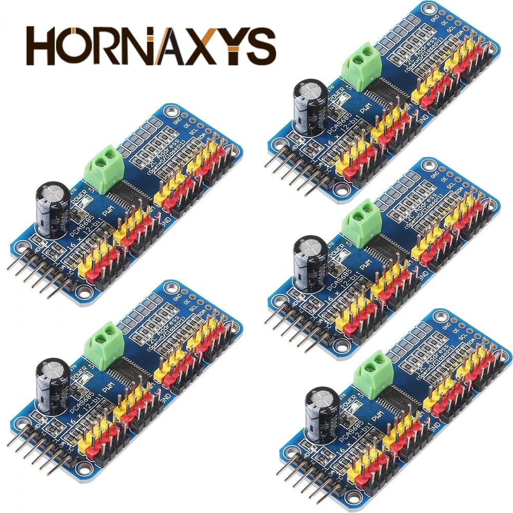 PCA9685-Servomotor de 16 canales, controlador PWM de 12 bits, módulo I2C, 1-5 piezas