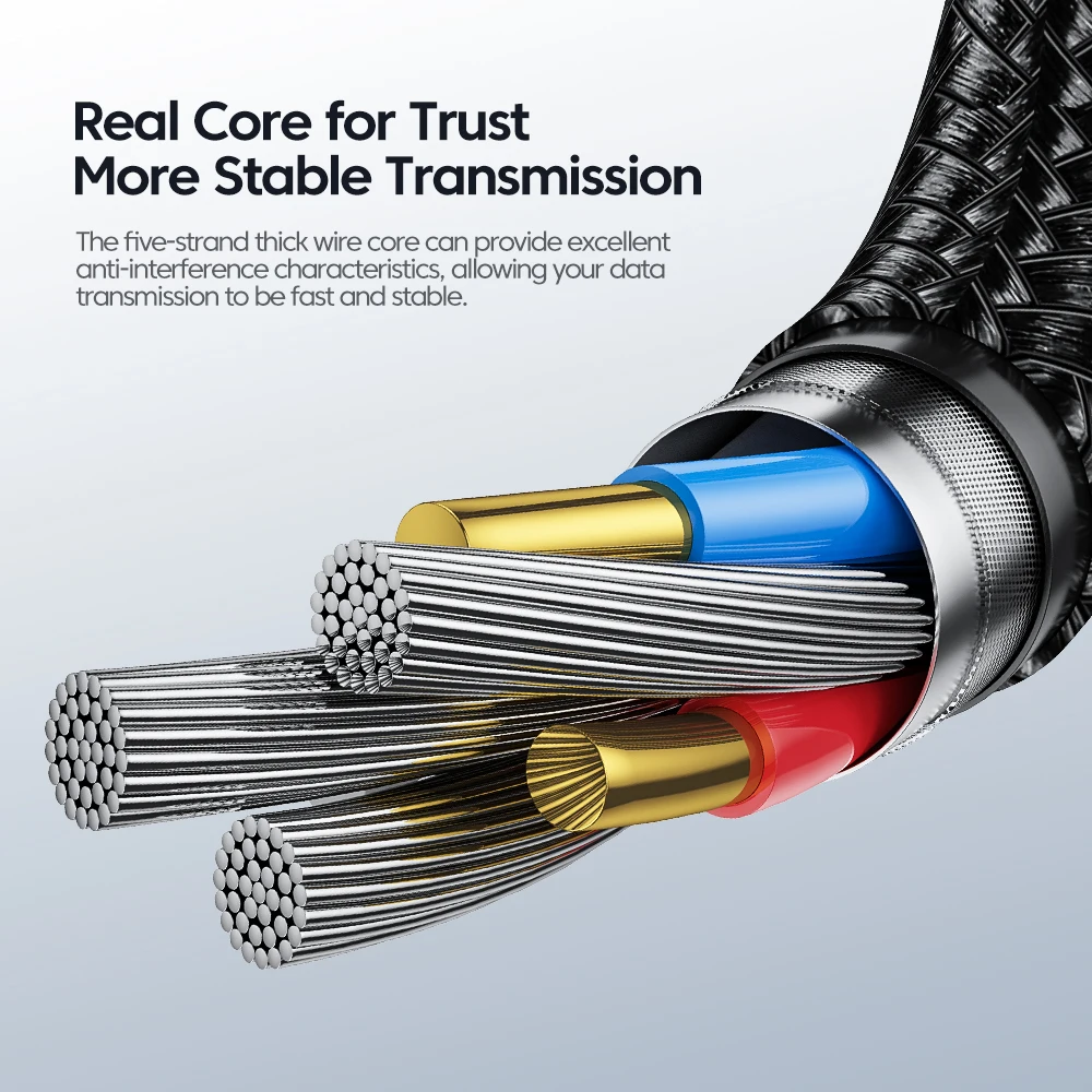 Cable Toocki 100W USB tipo C para Xiaomi POCO Samsung Huawei OPPO 6A cargador rápido USB C cable de datos tipo F - imagen 5