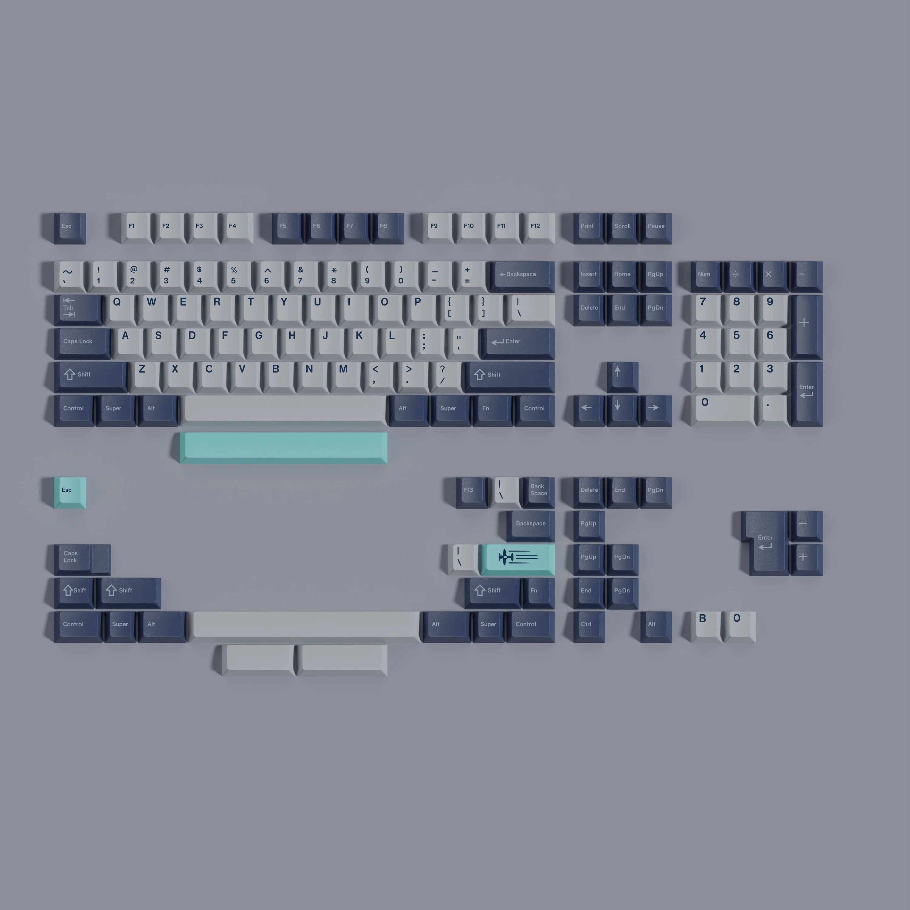 GMK Pacific Keycaps 168 teclas Material PBT perfil Cherry DYE-SUB para MX Switch 61/64/68/75/84/87/98/104 Teclado mecánico de juego - imagen 2