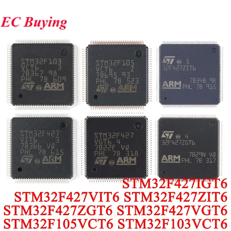 5 uds/1 ud STM32F427VIT6 STM32F427ZIT6 STM32F427ZGT6 STM32F427VGT6 STM32F105VCT6 STM32F103VCT6 STM32F427 ARM Cortex-M4 MCU Chip IC