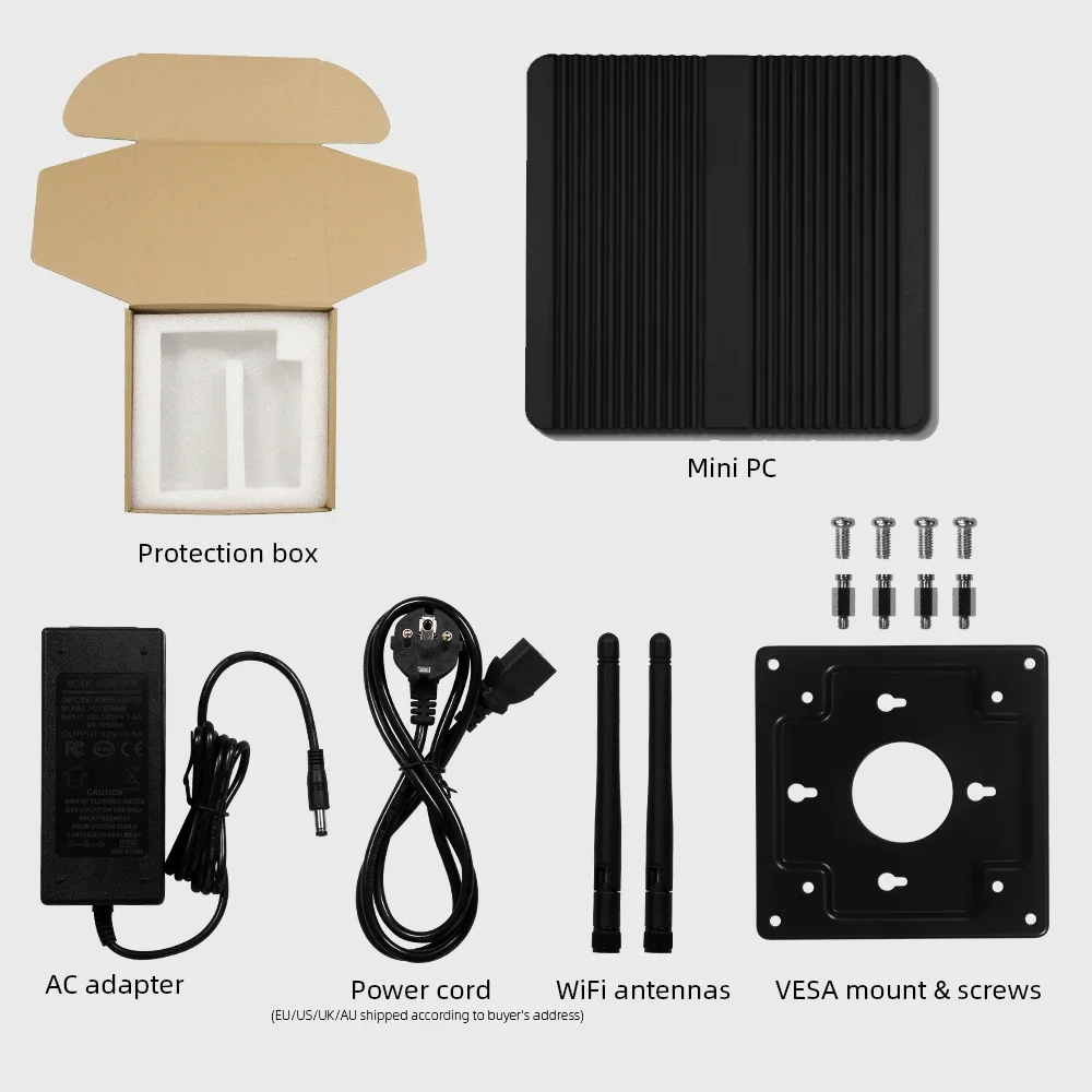 XCY Mini PC sin ventilador i7-4500U/i5-4200U HDMI/VGA 8x USB - imagen 4