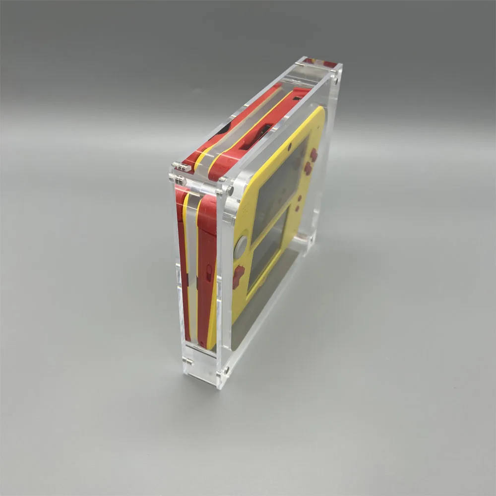 Caja de almacenamiento de caja de exhibición de consola de cubierta magnética acrílica transparente para Nintendo old 2DS caja de carcasa de cubierta de consola de juegos - imagen 3
