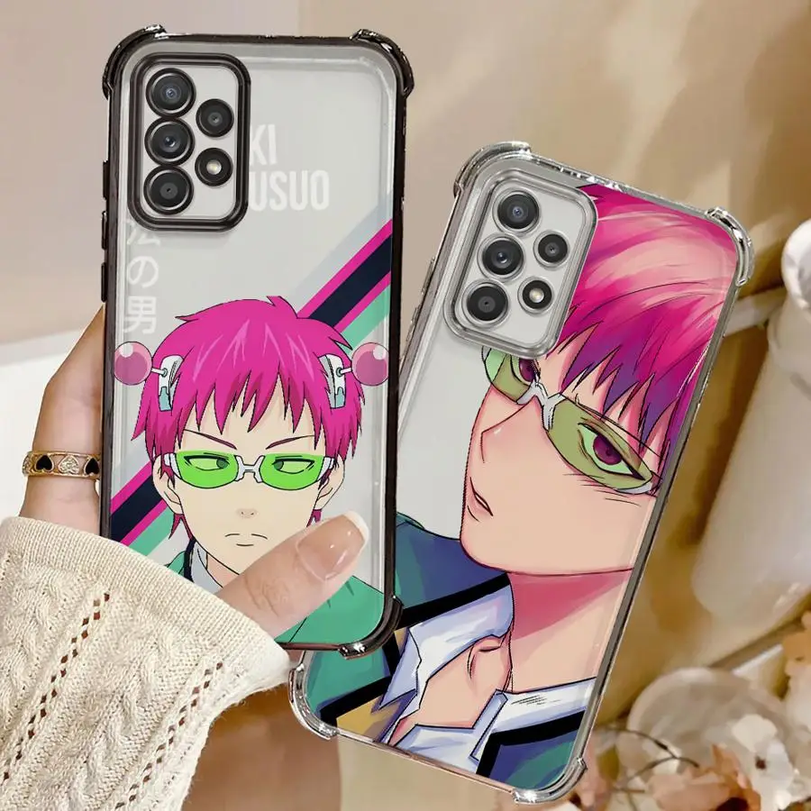 Lindo niño Saiki Kusuo funda suave para Samsung Galaxy A24 A25 A21s A35 A36 A16 A26 A15 A13 A33 A52 A17 - imagen 4