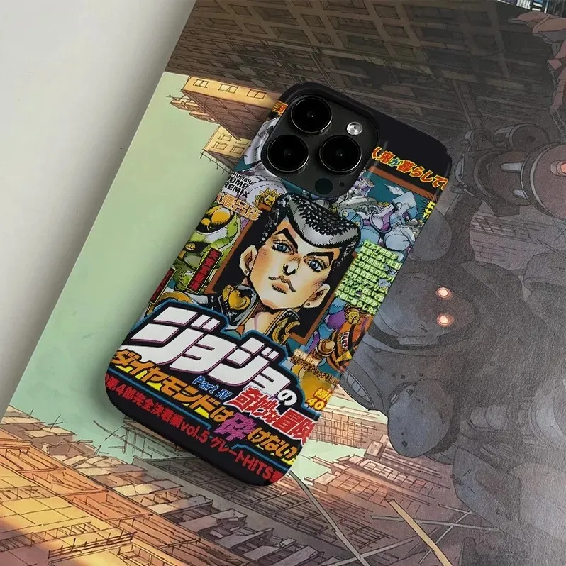 Funda de teléfono de lujo Clmj Higashikatas Josukes para iPhone 16 15 14 13 12 11 Pro Max X XS XR XSMax 8 Plus cubierta dura de PC de película brillante - imagen 3