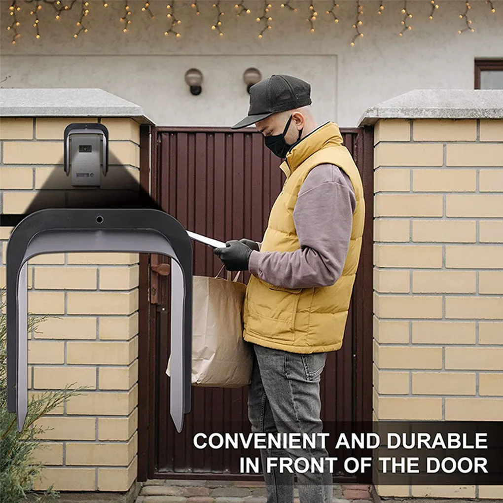 Cubierta impermeable para la lluvia del timbre, cubierta antideslumbrante para el sistema de control de acceso de la cubierta del timbre para cerradura de huellas dactilares, teclado al aire libre - imagen 4