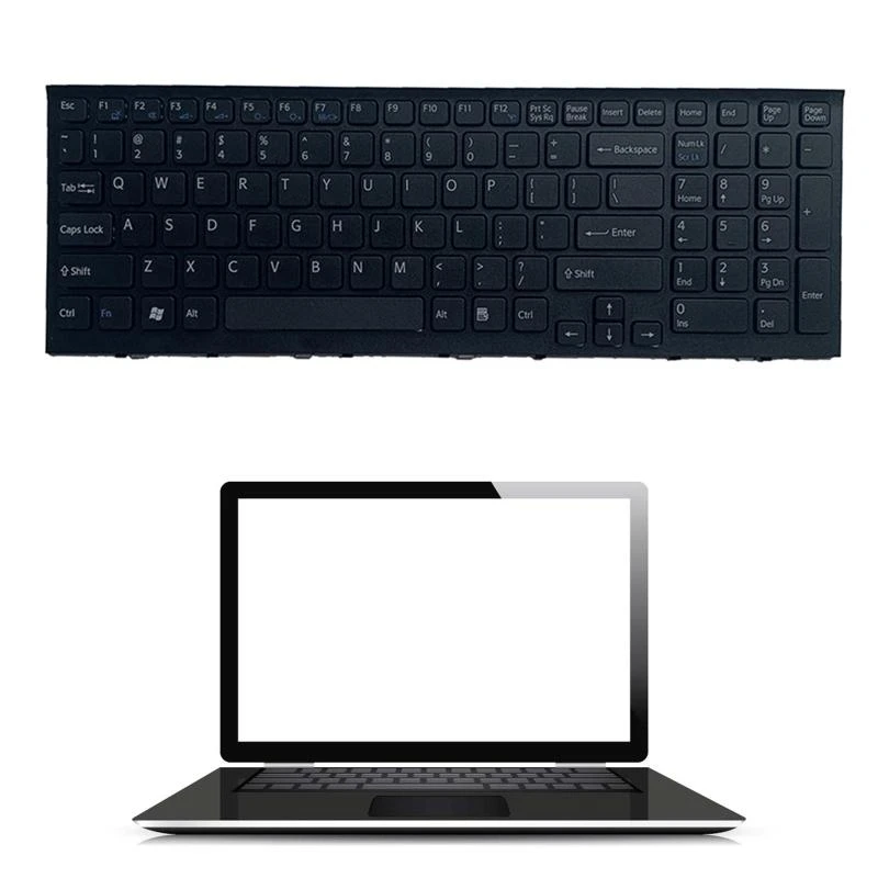 Y1UB NUEVO Diseño UU. Teclado para computadora portátil Inglés para teclado negro del teclado computadora VPCEH - imagen 5
