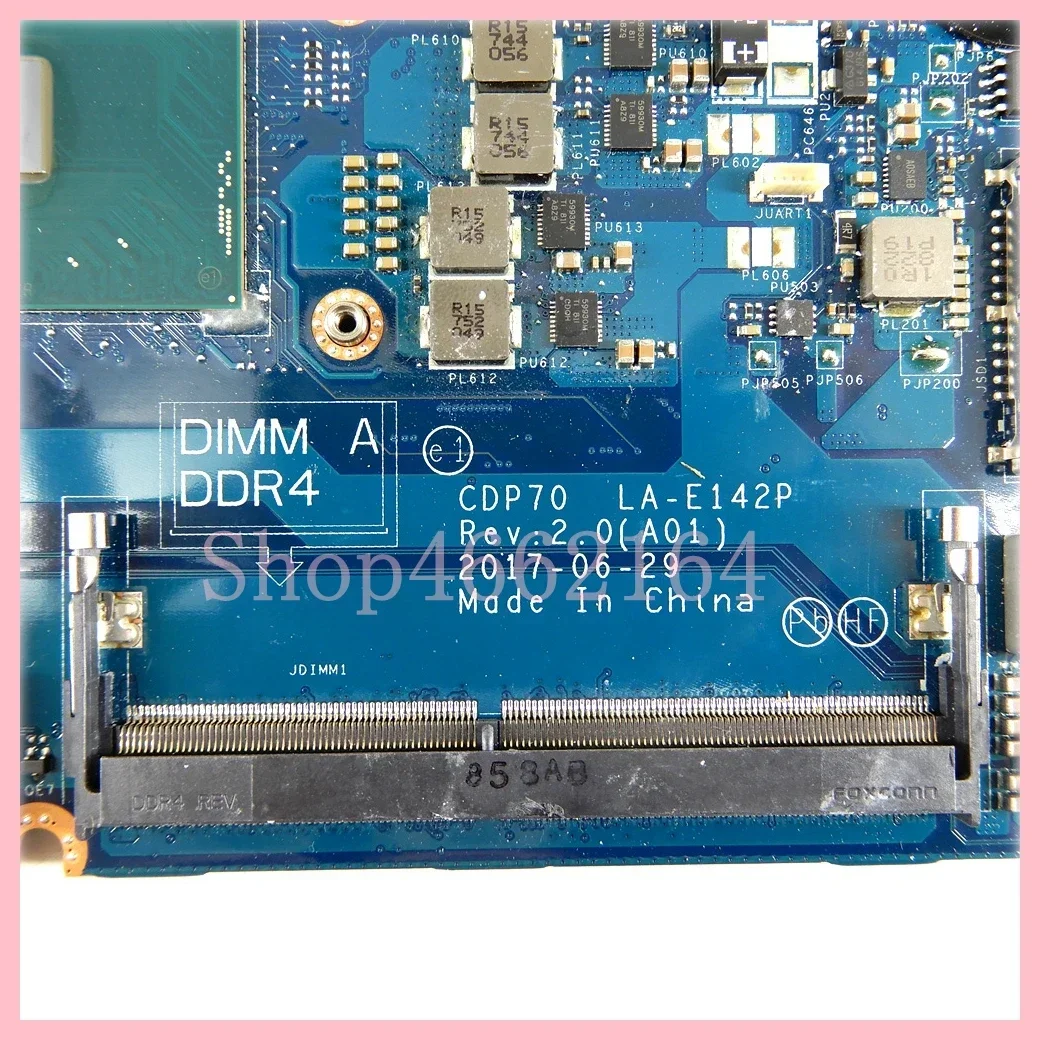 LA-E142P con i5-7440HQ i7-7820HQ CPU GT930M-V2G GPU placa base para ordenador portátil para Dell Latitude E5480 5480 placa base 100% probado OK
