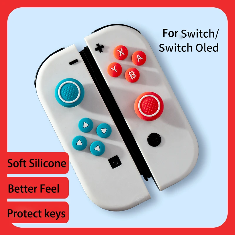 STORM WYRM, pegatinas de botón de silicona suave no tóxicas de alta calidad y juego de tapas de Joystick para interruptor y interruptor Oled AKSW-308 - imagen 4