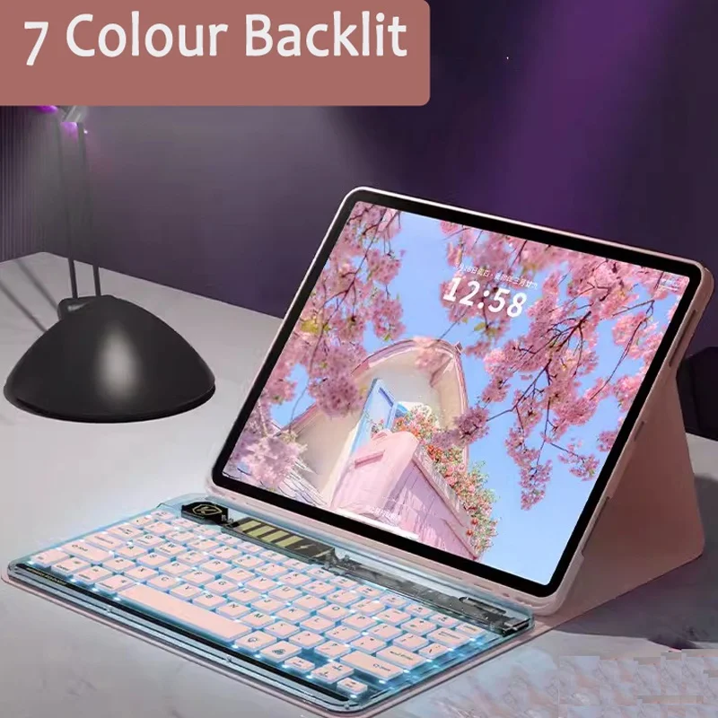 Funda de cristal transparente para Lenovo Tab M11 Plus 11,5 pulgadas 2024 K11 B11 M11 P11 Pro 2nd 11.2 Plus 2nd 11.5 M10 Gen 3.a funda para teclado - imagen 4