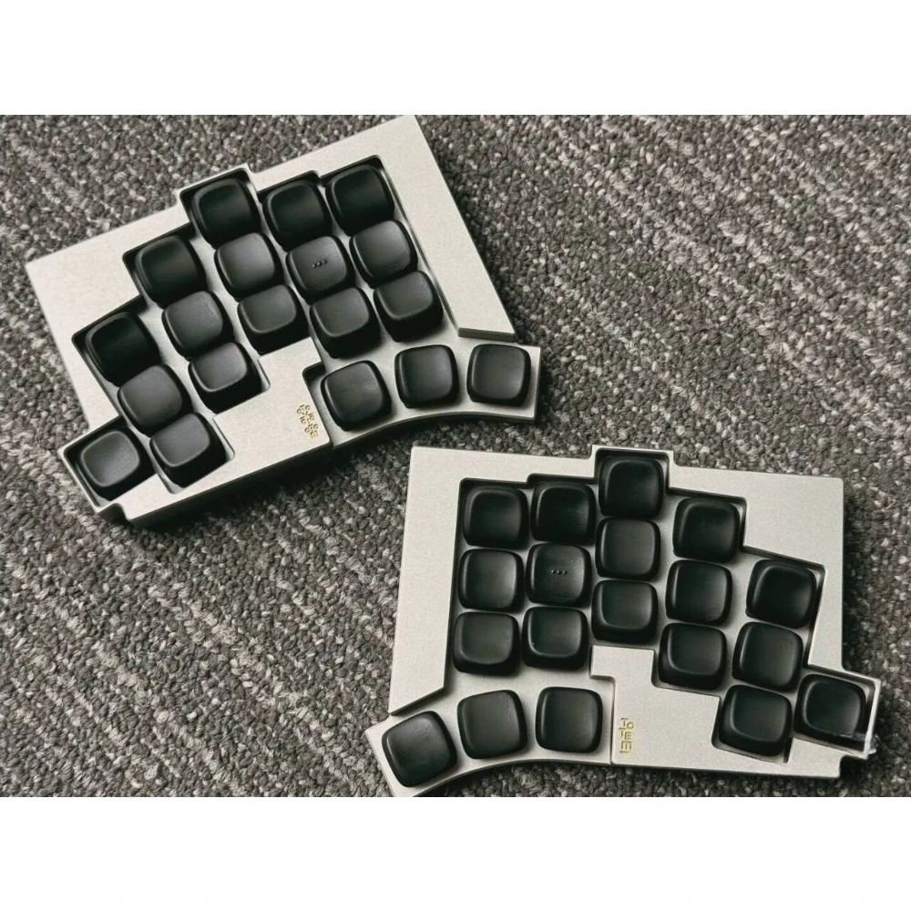 Carcasa de aluminio TOTEM teclado dividido inalámbrico personalizado modo Dual Bluetooth Zmk Teclado mecánico ultrafino de intercambio en caliente ergonómico - imagen 3