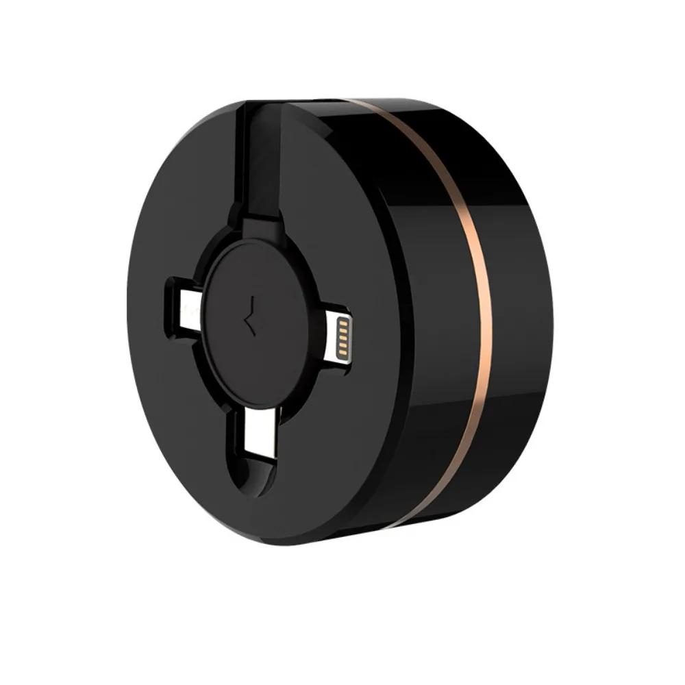 Cable de datos retráctil uno a tres de carga súper rápida de 66w Cable de carga tres en uno para teléfono móvil - imagen 5