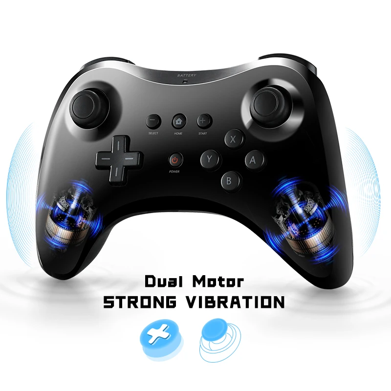 Controlador inalámbrico clásico Bluetooth para Wii U Pro Gamepad Compatible con Nintendo Wii U Pro Joystick con Cable USB - imagen 4