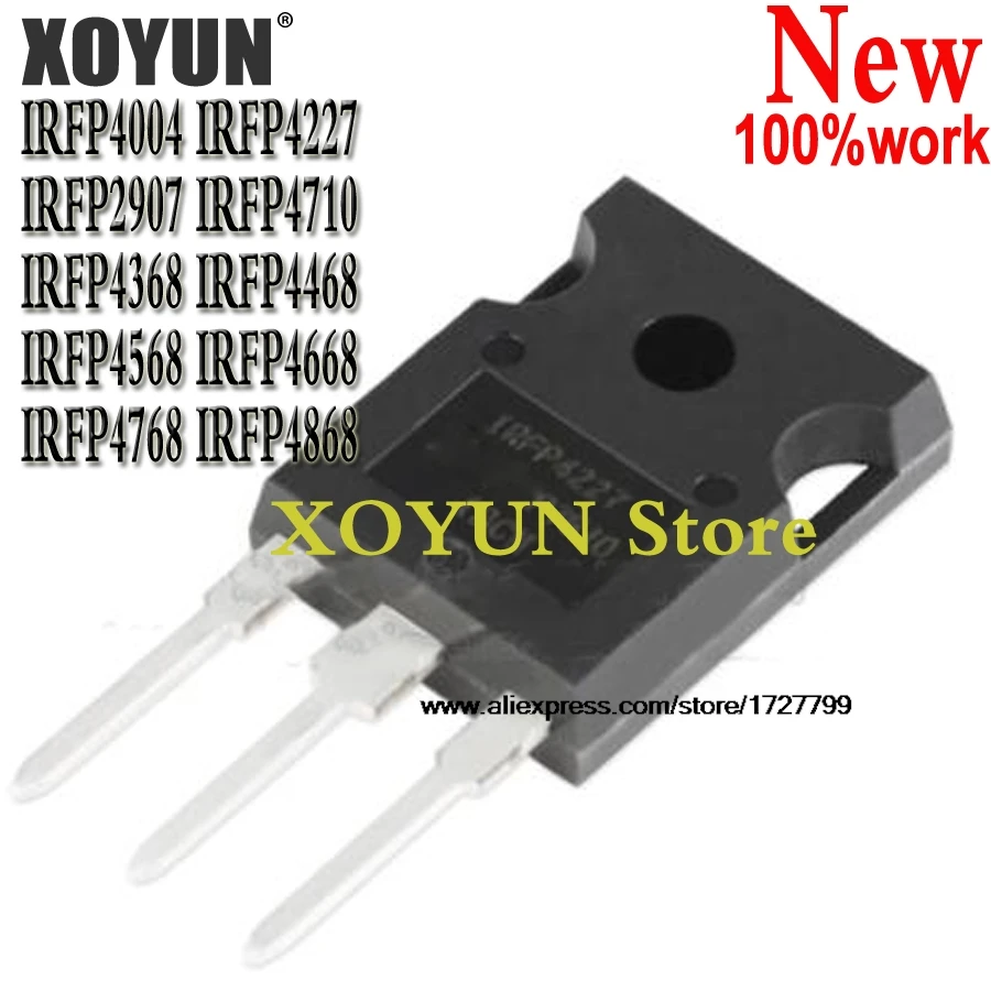 IRFP4004 IRFP4227 IRFP2907 IRFP4710 IRFP4368 IRFP4468 IRFP4568 IRFP4668 IRFP4768 IRFP4868 TO-100%, 5 piezas, 247 nuevo