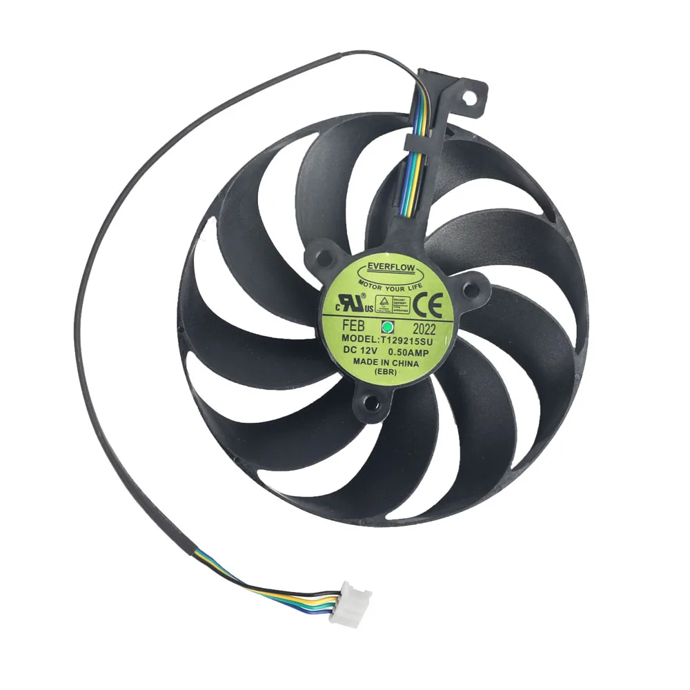 Ventilador de refrigeración de tarjeta de vídeo T129215SU, 87MM, para ASUS RTX 2060, Super 2070, 2080, 2080, super DUAL EVO, ventilador de refrigeración de tarjeta gráfica avanzada - imagen 3