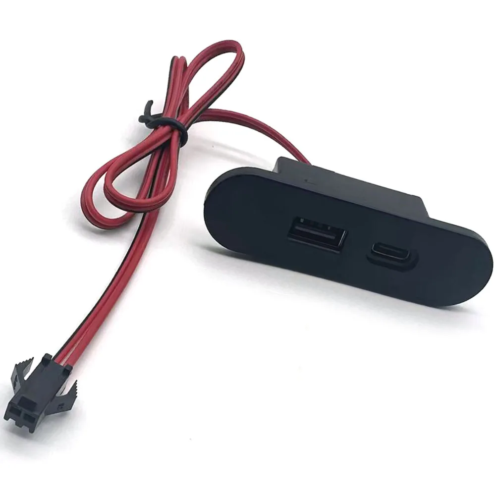 Mini distribuidor de carga USB tipo C integrado de 12V, adecuado para adaptador de carga de escritorio de oficina, adecuado para varios dispositivos, enchufe SM - imagen 3