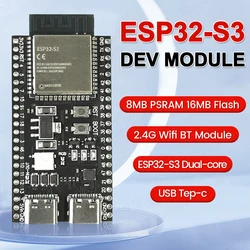 ESP32-S3 Placa de Desarrollo WiFi USB-C, 44 Pines