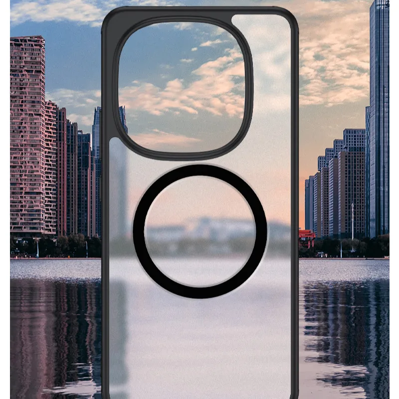 Para ViVO IQOO 13 funda magnética ELVEV cristalino duro PC protección de cámara cubierta trasera transparente - imagen 2