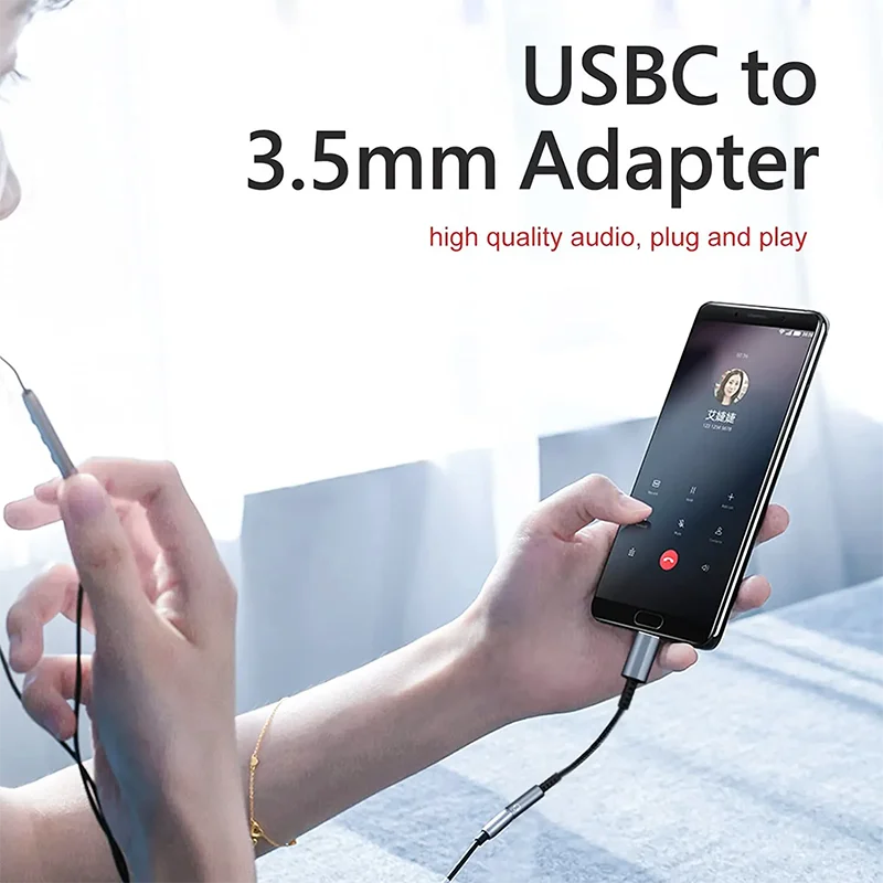 Adaptador de auriculares USB tipo C a Jack 3,5, convertidor de Cable de Audio de 3 y 5mm para IPhone 15, 15 Pro MAX, Samsung Galaxy, Huawei y Xiaomi, USB-C - imagen 5