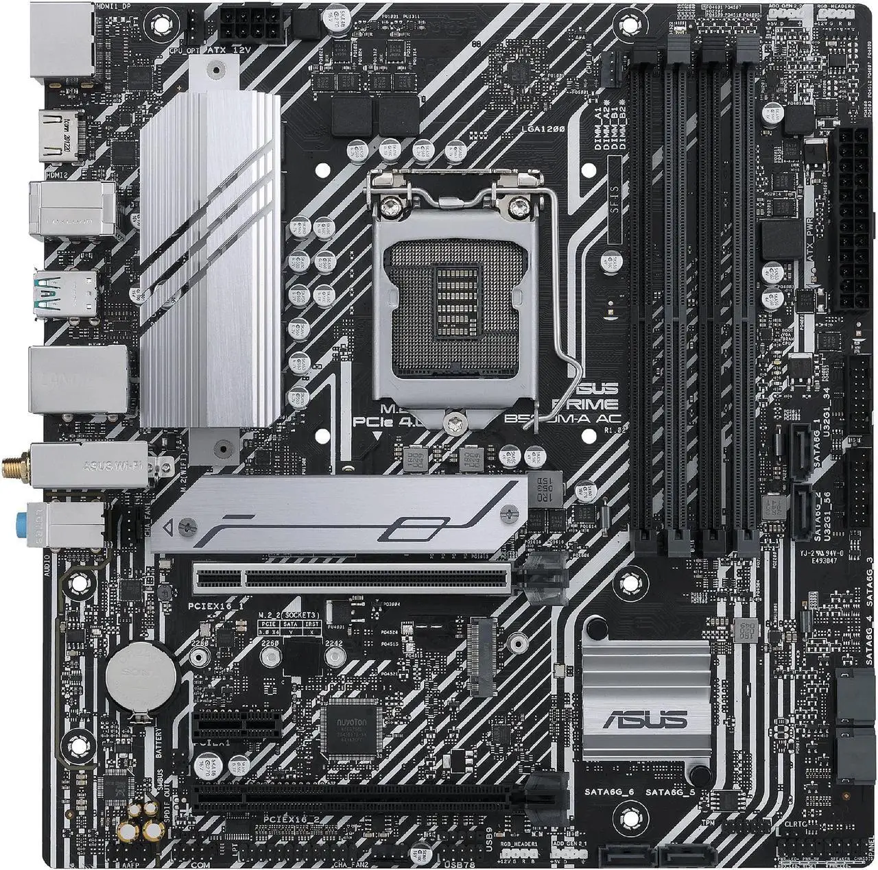 Placa base ASUS PRIME B560M-A AC Intel B560 LGA 1200 DDR4 128GB compatible con Core i3-10100 i5-11400 i7-10700F 11900F - imagen 2