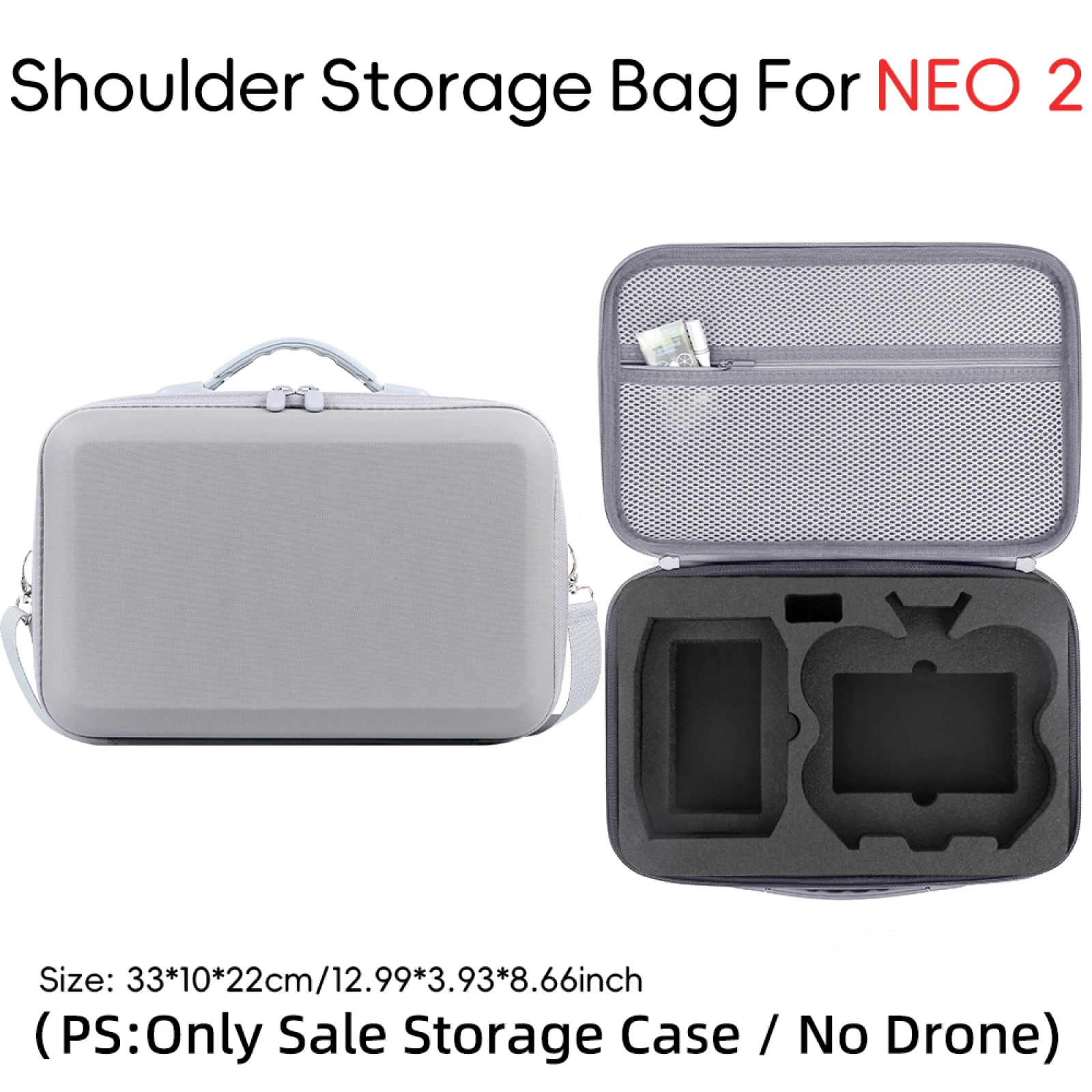 Estuche de transporte para DJI Neo2 Fly More Combo Accesorios, bolsa de almacenamiento portátil Control remoto RC-N3, cuatro baterías, concentrador de carga - imagen 3