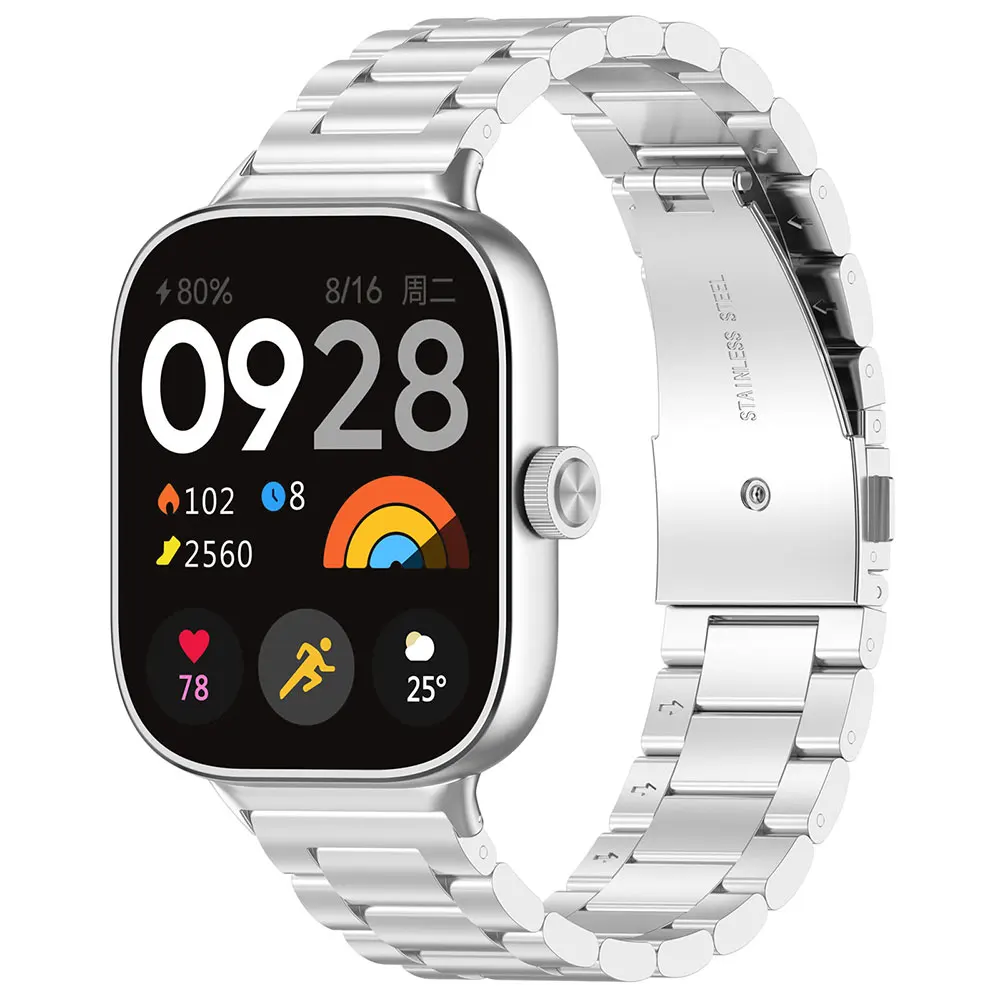 Correa de reloj de acero inoxidable para Xiaomi Mi Band 9 Pro/Miband 8 Pro, pulsera de Metal para Redmi Watch 5/4, pulsera reemplazable - imagen 4
