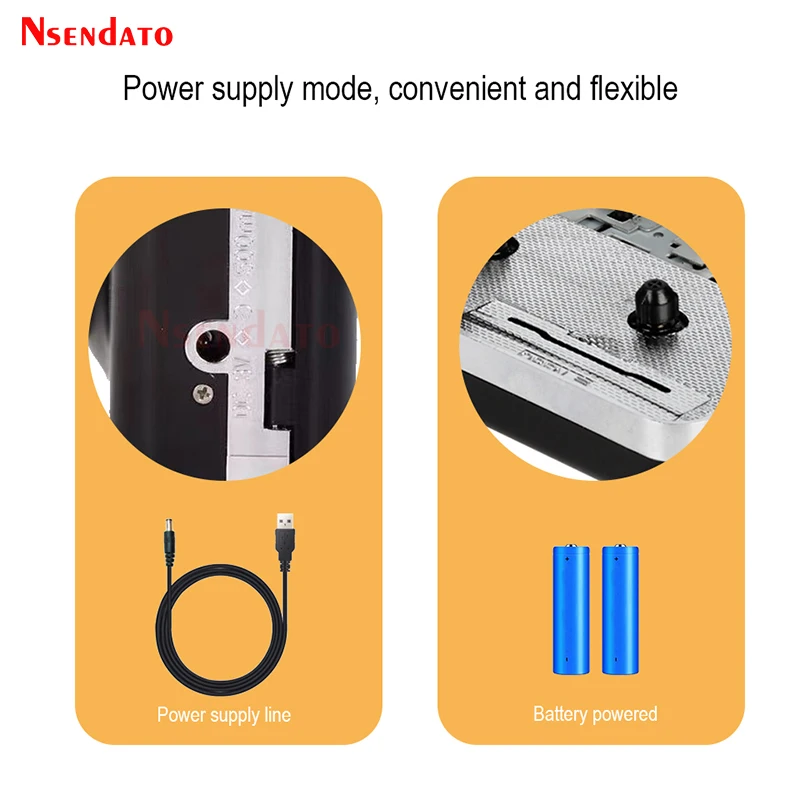 Reproductor de música de casete USB, adaptador de captura de grabadora, reproductor de cinta de casete estéreo, convertido en convertidor de MP3 con altavoz - imagen 4