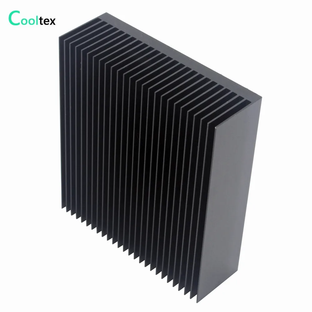 Disipador de calor de aluminio, 90x80x27mm, disipador de calor de radiador negro, enfriador para Chip LED, refrigeración por disipación de calor electrónica - imagen 5