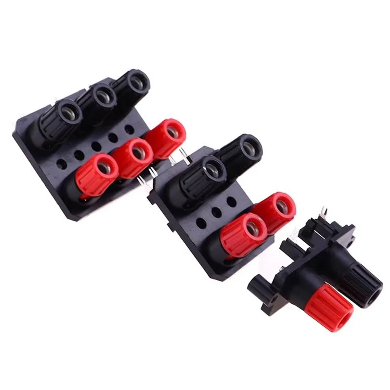 Caja de Audio de pie doblado Wp2/4/6-10a de 4mm, Terminal amplificador de potencia, cableado externo, toma de plátano conectada B6 - imagen 2