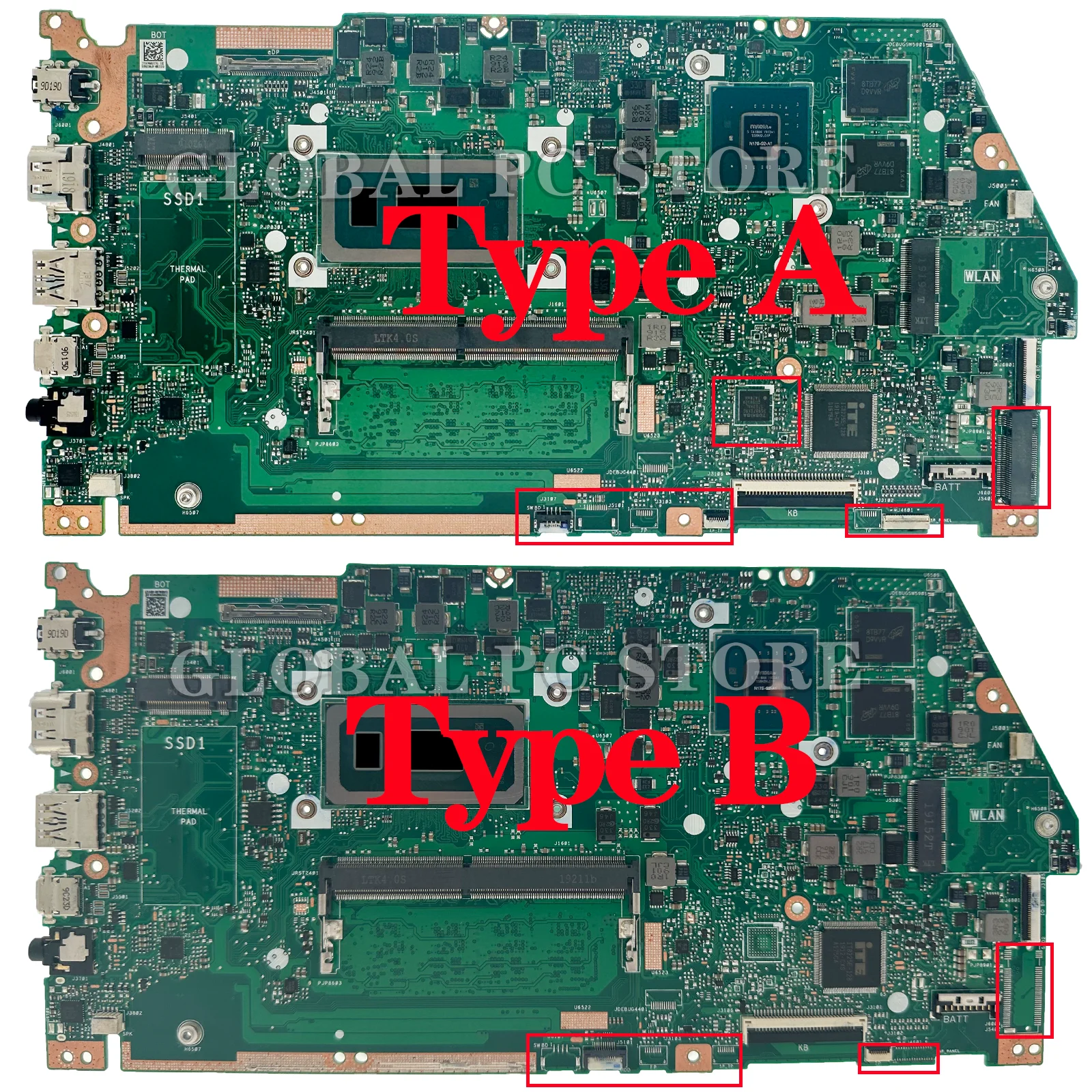 Placa base X532FL X532FLC para ASUS X531FL X532F X531F S531F K531F V531F S532F K532F V532F placa base para ordenador portátil i3 i5 i7 8th/10th - imagen 2