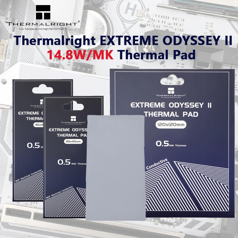 Thermalright ODYSSEY 2ª almohadilla térmica para CPU tarjeta GPU refrigeración por agua alfombrilla térmica 14,8 W/mk tarjeta gráfica placa base almohadilla de silicona - imagen 2