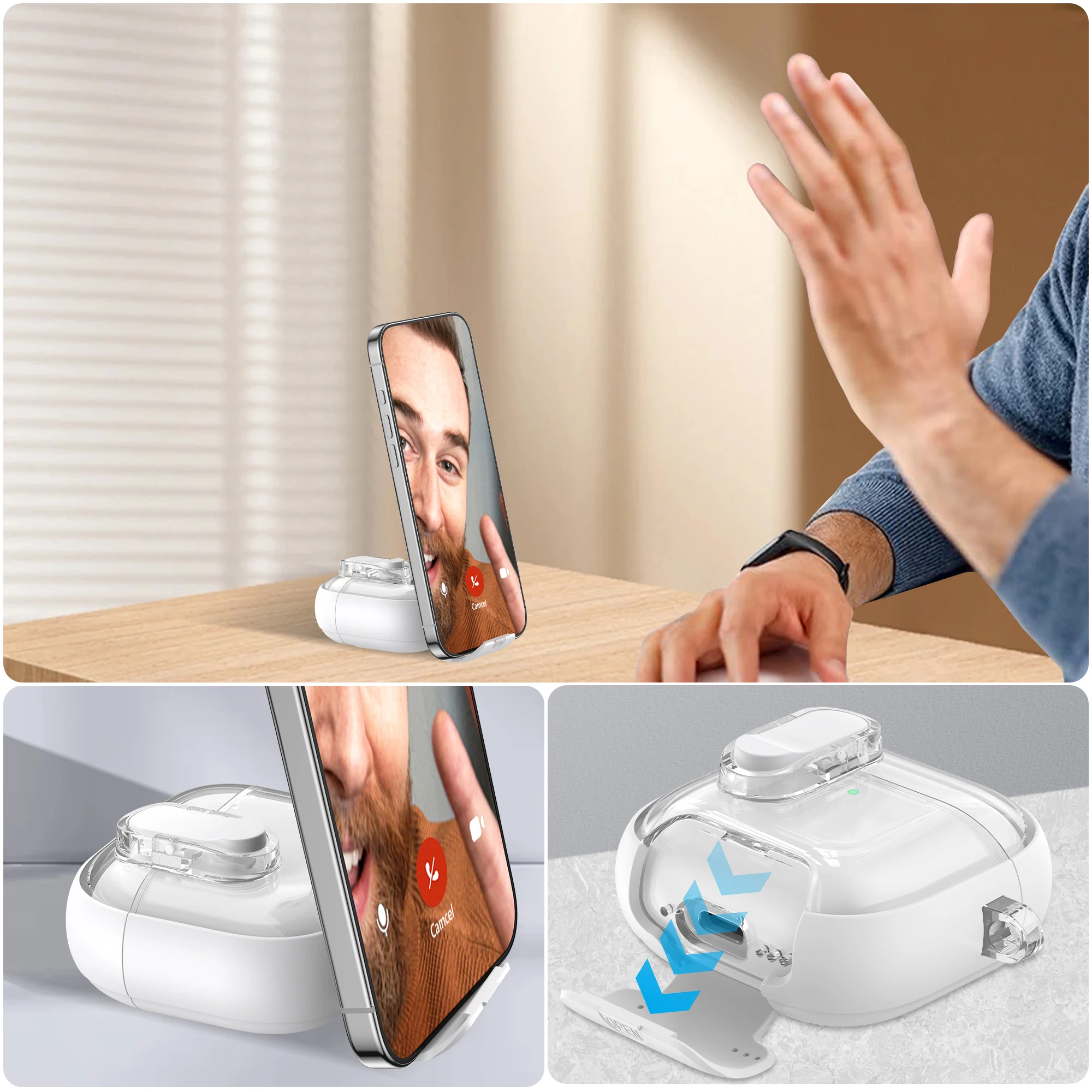 Funda protectora con Clip de bloqueo seguro para AirPods4, conector AirPods Pro 2, cubierta magnética, carga inalámbrica magnética - imagen 3