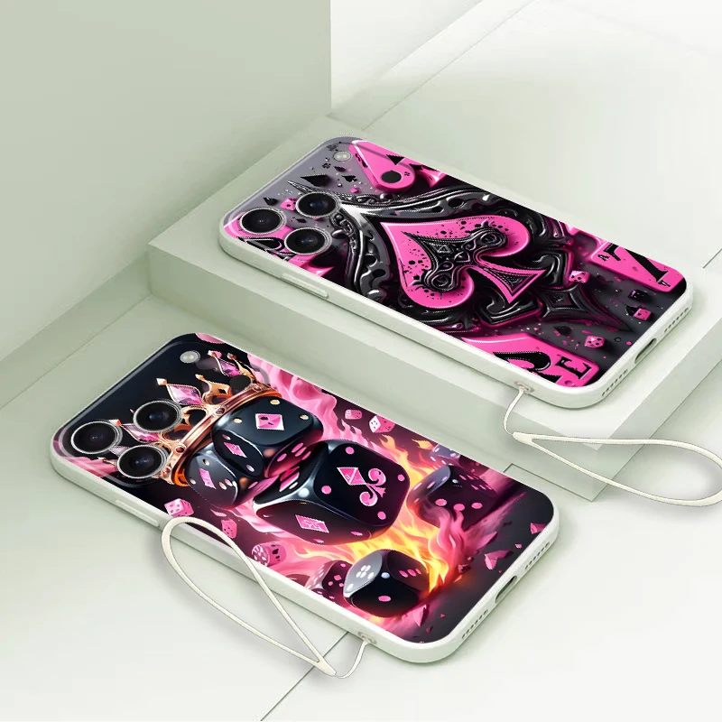 Funda con tarjetas coloridas para iPhone 11 12 13 Pro Max 16e 16 14 15 Plus 17 Air XR 7 8 XS Funda suave - imagen 4