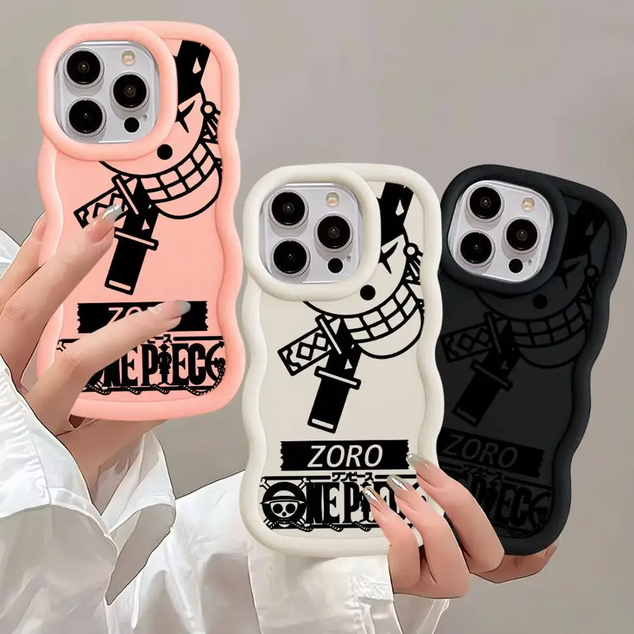 Funda de teléfono para Apple iPhone 16 16Pro Max 12 14 Pro 13 XS Max 11 7 8 Plus 15 TPU suave Anime Ones piezas Luffy