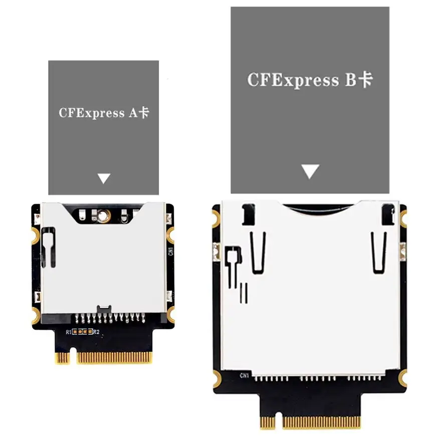 PCIE 4,0 3,0 NVME NGFF M-Key M.2 a CFExpress tipo A, lector de tarjetas de memoria tipo B, para PC portátil adaptador de placa de expansión SSD - imagen 2