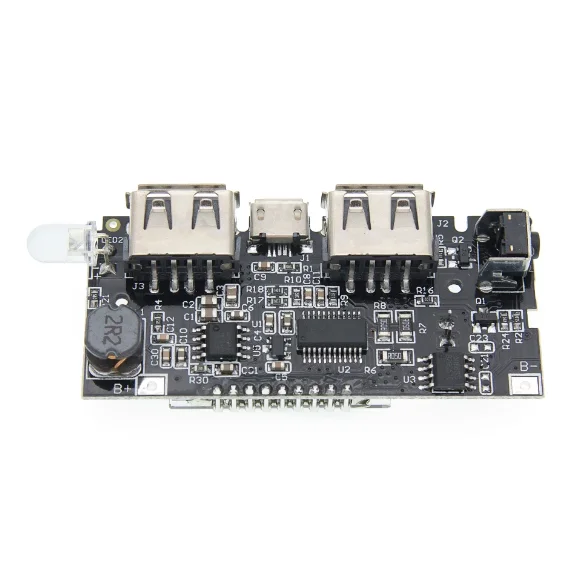 Boost de energía móvil recargable DIY 18650 batería de litio pantalla digital USB dual 5V 1A 2.1A módulo de placa base de carga de salida