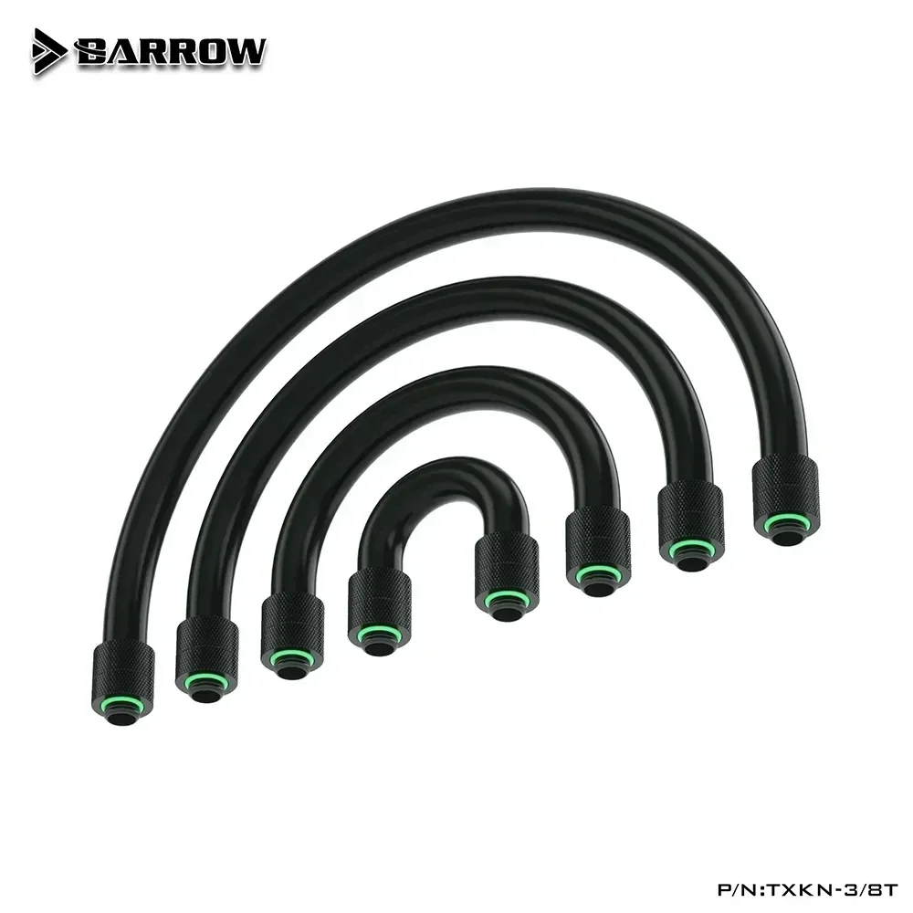 BARROW EPDM 10x16MM manguera AIO adaptador de tubo suave de refrigeración por agua giratorio de 360 grados G1/4 "para caja de PC construcción de enfriador de agua - imagen 3