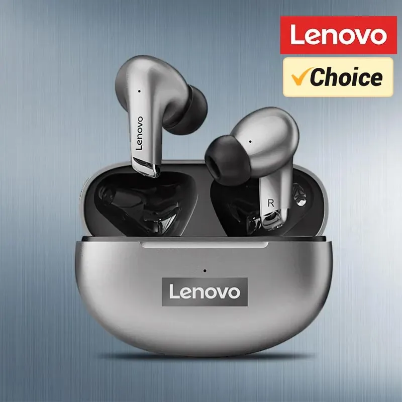 Lenovo-auriculares inalámbricos LP5 TWS con Bluetooth, cascos de música HiFi, deportivos, impermeables, con micrófono - imagen 2