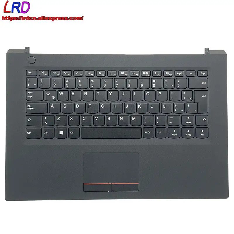 Teclado Español Latino con carcasa C, cubierta superior de reposamanos para Lenovo, V110-14AST, IAP, portátil, 5CB0L80500