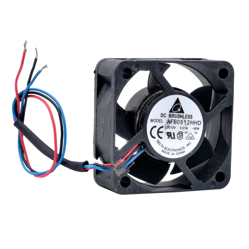 AFB0512HHD-ventilador de 5cm, 50mm, 50x50x20mm, DC12V, 0.21A, 3 líneas, doble rodamiento de bolas, ventilador de refrigeración de alto volumen de aire para potencia