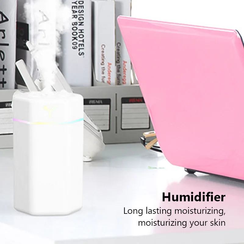 Mini humidificador de aire para oficina, difusor de Aroma de humidificación de aire de escritorio para habitación, Usb, purificador de niebla para coche y hogar pequeño