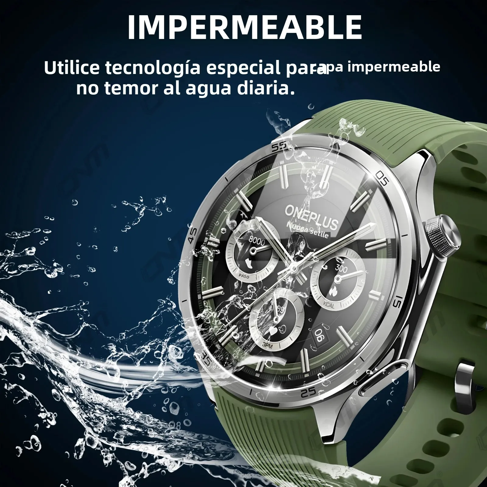 Protector de pantalla 2.5D para OnePlus Watch 3 vidrio templado protección antiarañazos película de vidrio accesorios protectores Ultra-HD - imagen 3