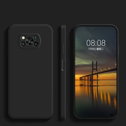 Funda Poco X3 Pro Silicona Líquida Cuadrada Protector de Cámara