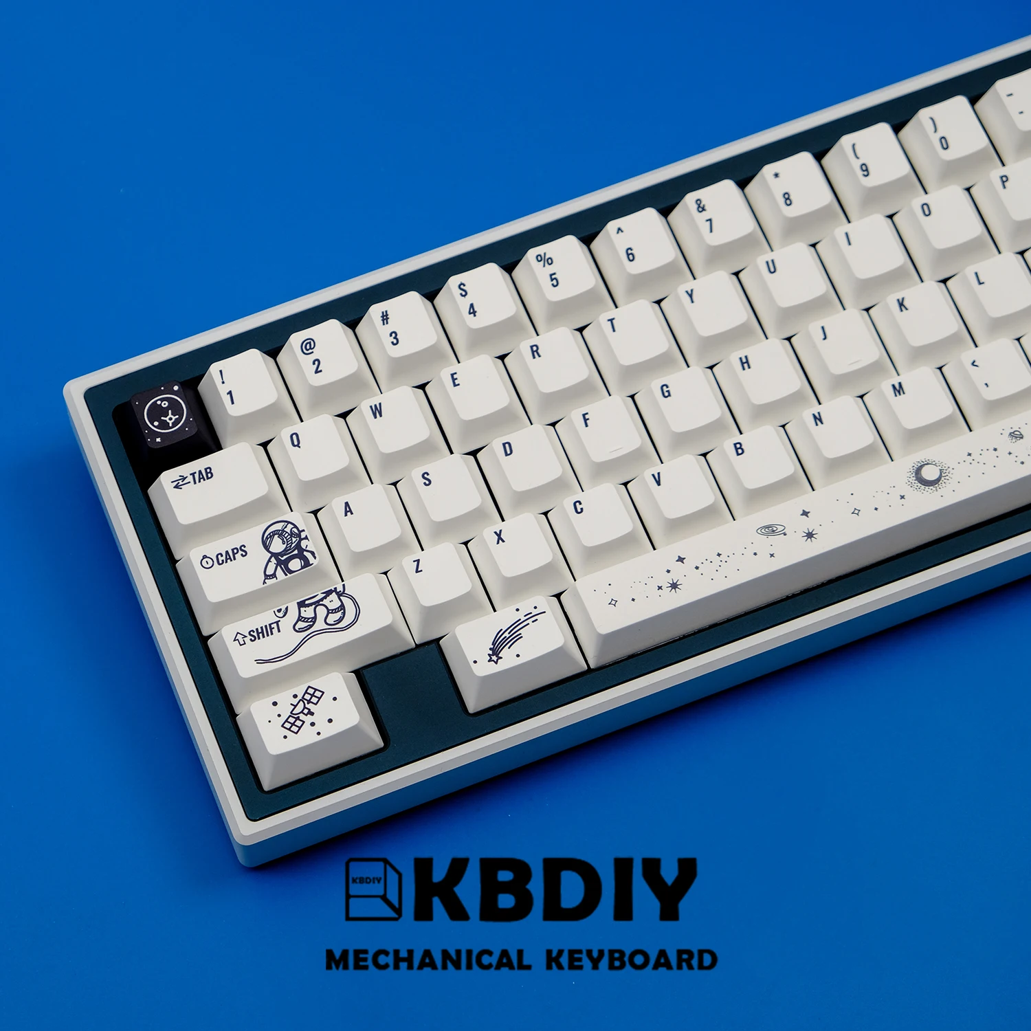 KBDiy-teclas PBT japonesas coreanas, perfil Cherry KOA, tapa del espacio exterior para teclado mecánico, 143 teclas, juego de interruptores MX, DIY - imagen 2