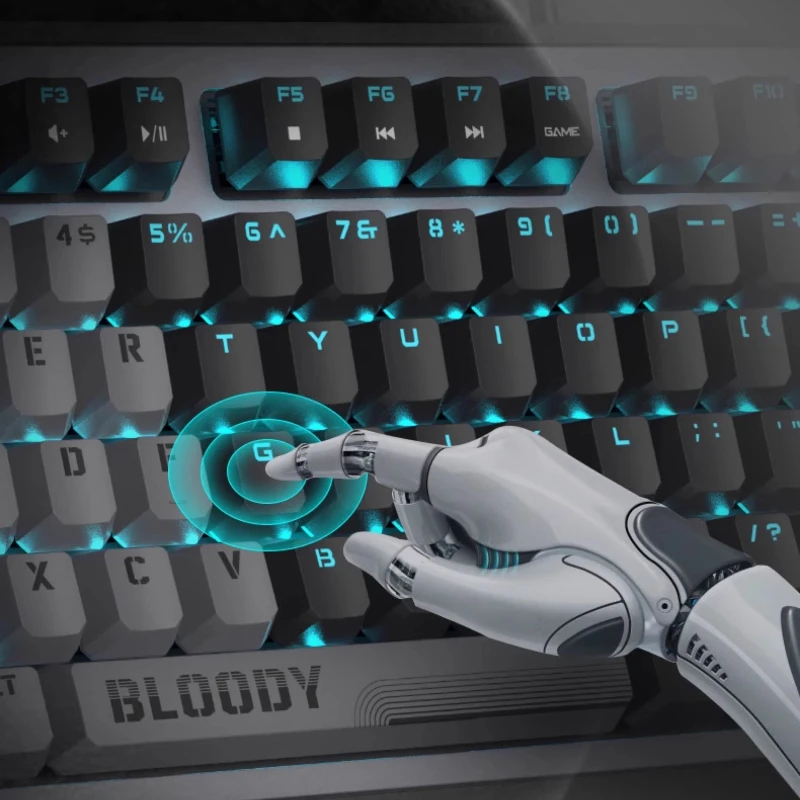 A4Tech Bloody B980 generación 3 té teclado mecánico de eje óptico para juegos e-sports PC Ultimate Valorant Gear regalo de cumpleaños - imagen 5