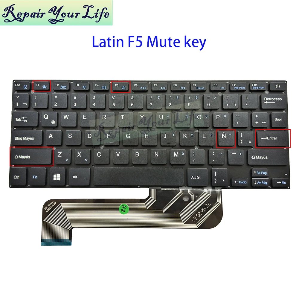 Teclado latino japonés turco para Compaq Presario CQ-25 CQ25 420 MB 27716023   YMS-0186-A XK-HS002 AItGr Teclado para portátil - imagen 3