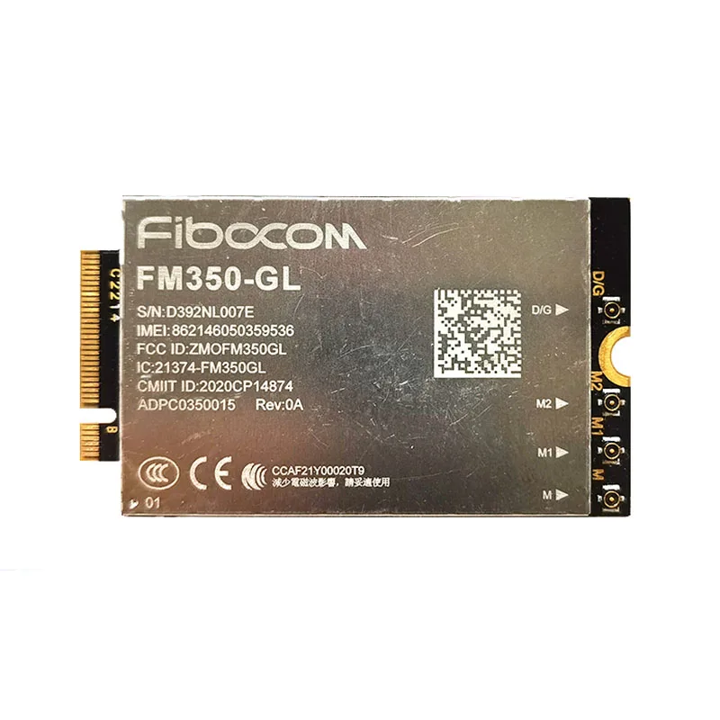 Fibocom FM350-GL 5G LTE WCDMA M.2 módulo NR Sub6 4,67 Gbps para ordenador portátil tableta de escritorio IoT Gateway Router 4x4 MIMO GNSS receptor - imagen 2