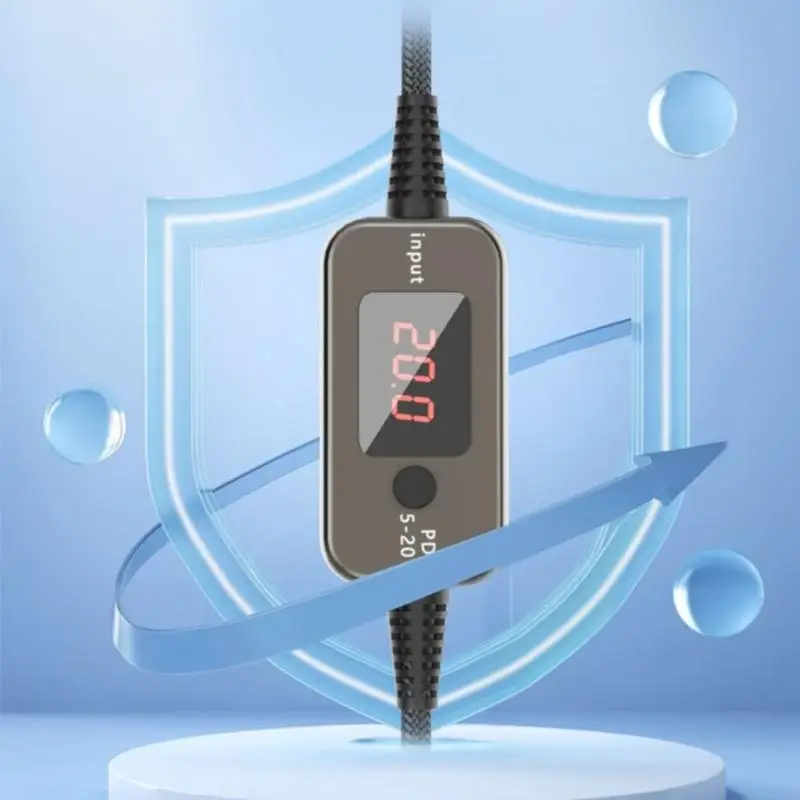 Cable alimentación carga rápida DC5525 5V a 20V Voltajes ajustables para impresora portátil Y3nd - imagen 5