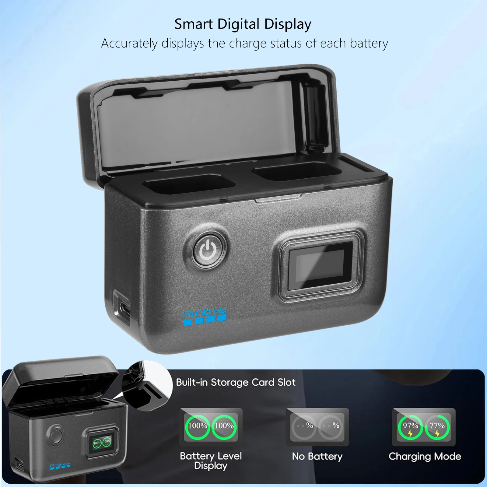 Batería NP-FW50 NP FW50 + carga rápida de doble ranura para Sony ZV-E10, Alpha A6400 A6000 A6300 A6500 A5000 A7 A7II A7RII A7SII A7S - imagen 5