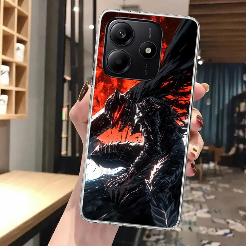 G-Guts b-bererks-funda de teléfono de silicona de Anime para Xiaomi Redmi Note 14 14S 13 12S 11 Pro Plus 11S 10 10S 11T 11E 4G 5G Soft Cove - imagen 4