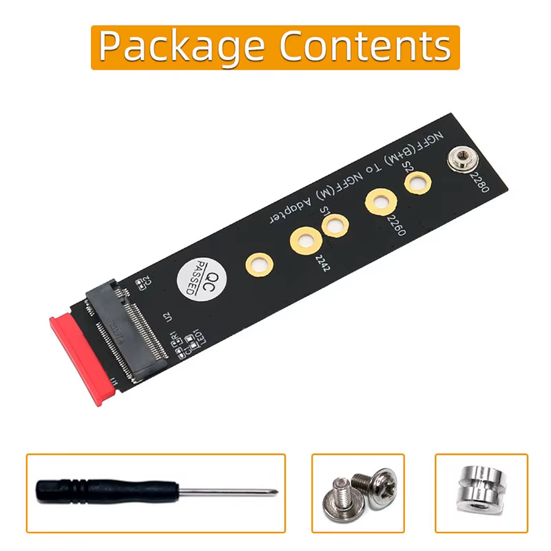 Adaptador NVMe M.2 B+M Key para SSD PCIe – Compatibilidad NGFF - imagen 5